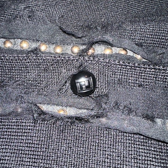 Fendi black wool cardigan with pockets and trim - IT40 / US6 - Picture 4 of 8